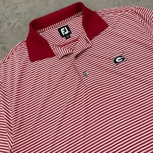 Footjoy Men's Performance Golf Polo Georgia University Golf Logo